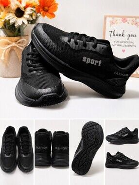 FASHION WOMEN'S BLACK SPORT SNEAKERS - ⚫⚫⚫💲💲💲💲